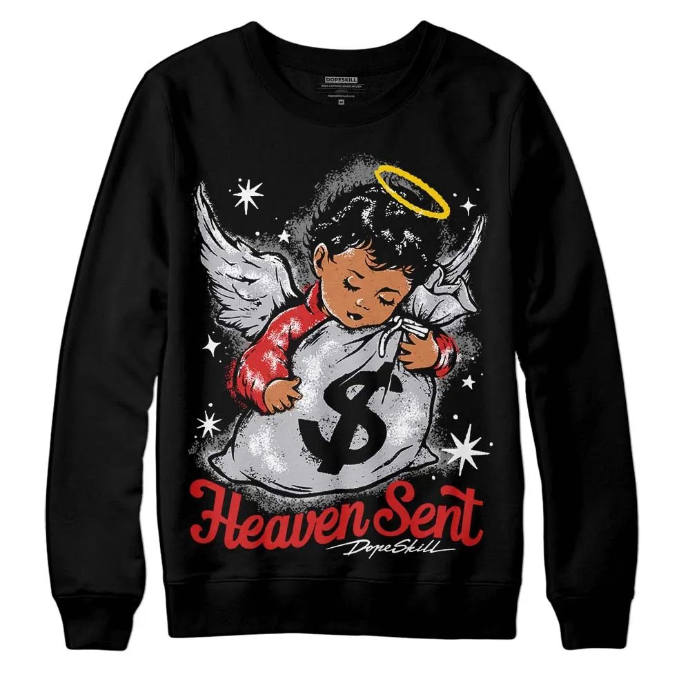 Wolf Grey 13s DopeSkill Sweatshirt Heaven Sent Graphic sold by DopeSkill product image thumbnail 2