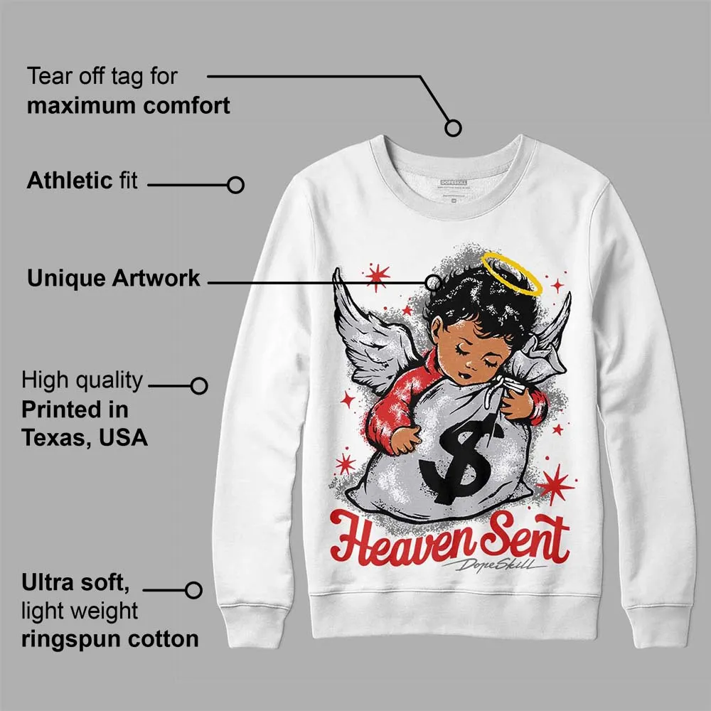 Wolf Grey 13s DopeSkill Sweatshirt Heaven Sent Graphic sold by DopeSkill product image thumbnail 3