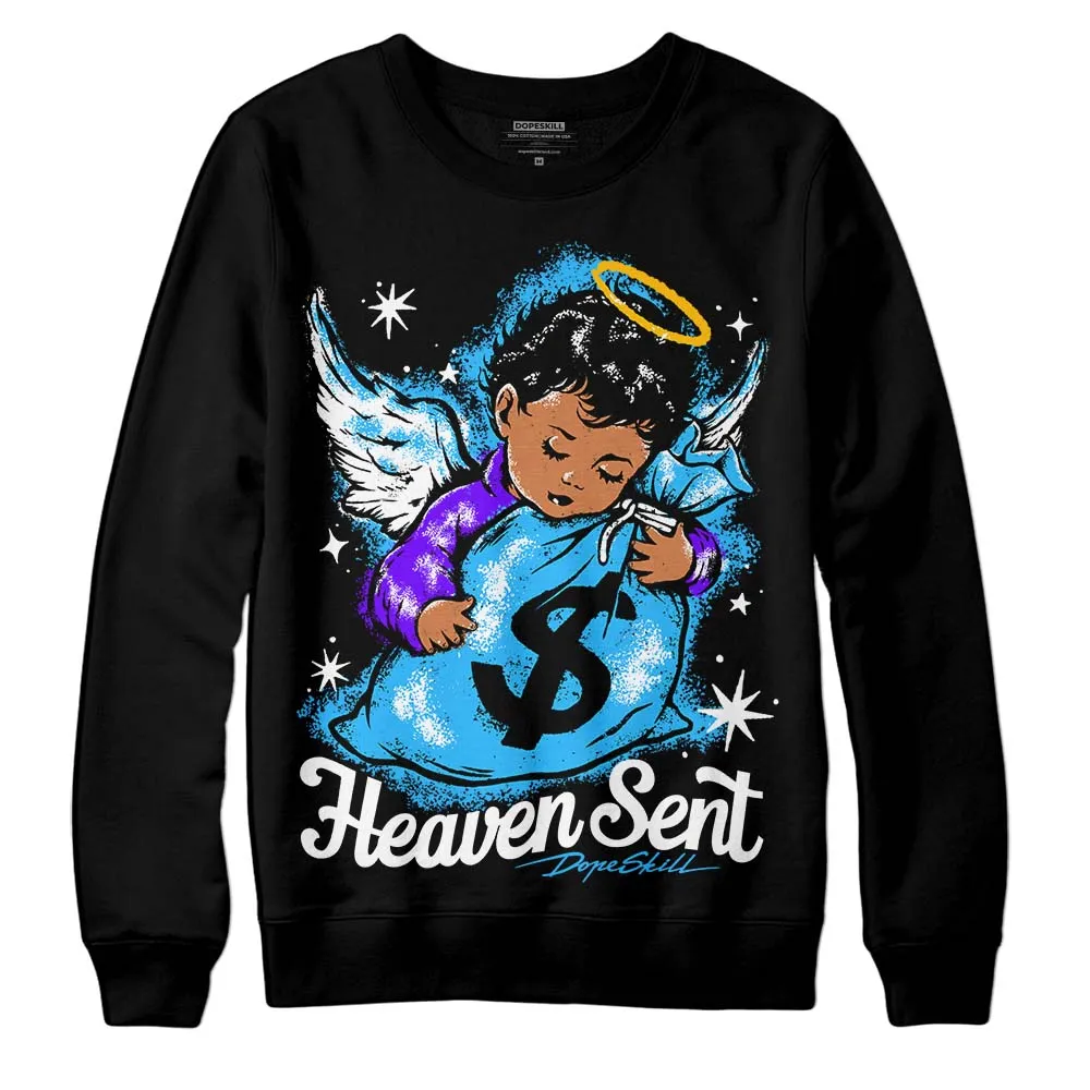 University Blue Toe 1s DopeSkill Sweatshirt Heaven Sent Graphic sold by DopeSkill product image thumbnail 2