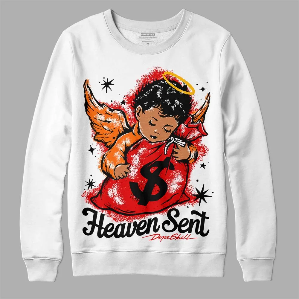 Satin Bred 1s DopeSkill Sweatshirt Heaven Sent Graphic sold by DopeSkill product image thumbnail 2
