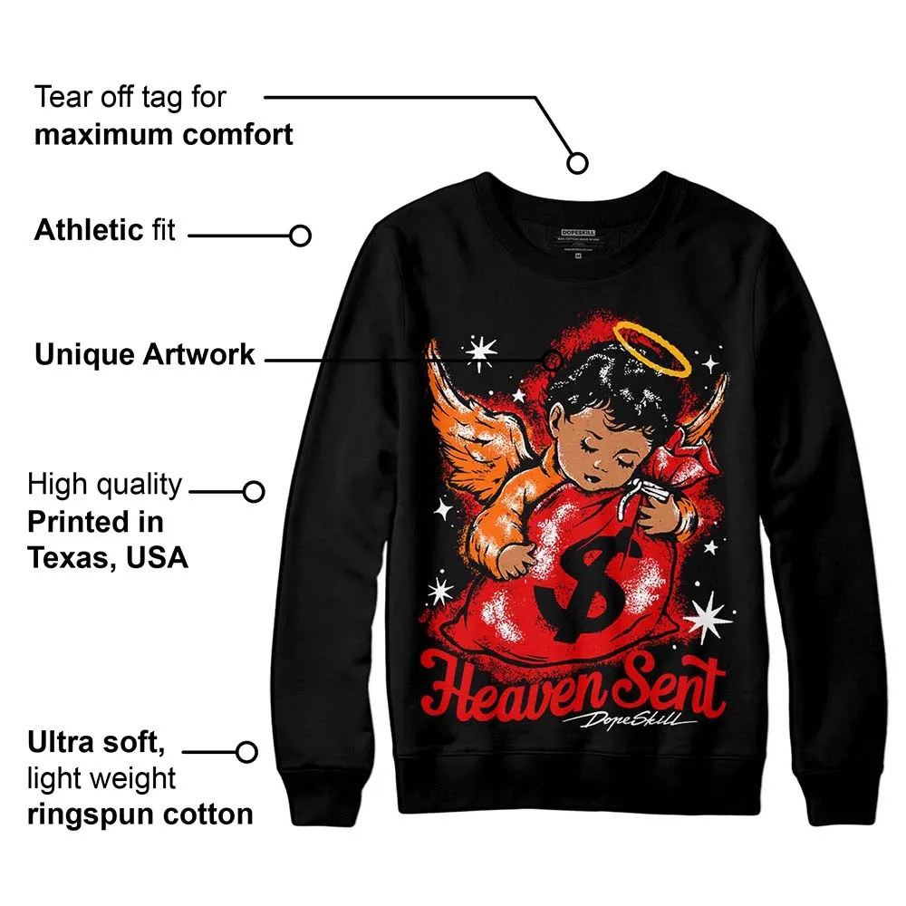 Satin Bred 1s DopeSkill Sweatshirt Heaven Sent Graphic sold by DopeSkill product image thumbnail 3