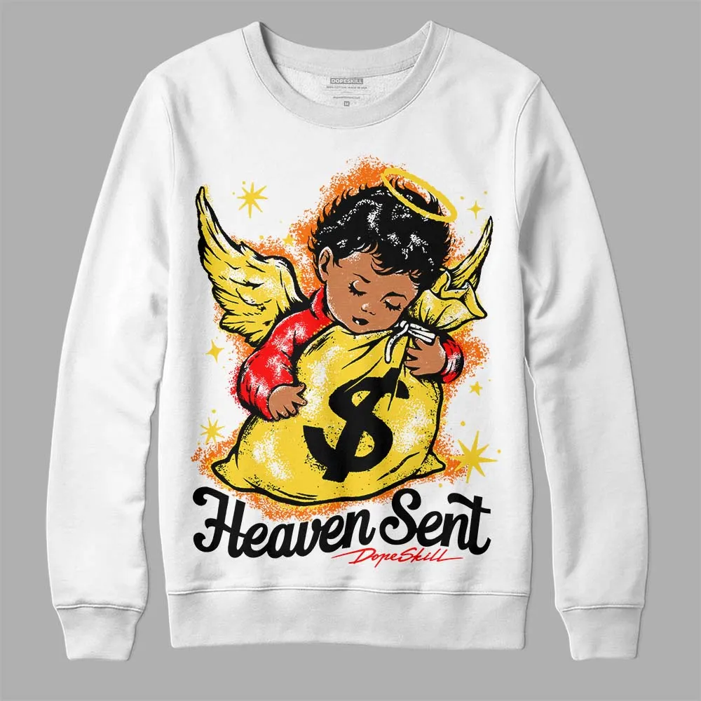 Black Tour Yellow AJ 4 Thunder DopeSkill Sweatshirt Heaven Sent Graphic sold by DopeSkill product image thumbnail 2