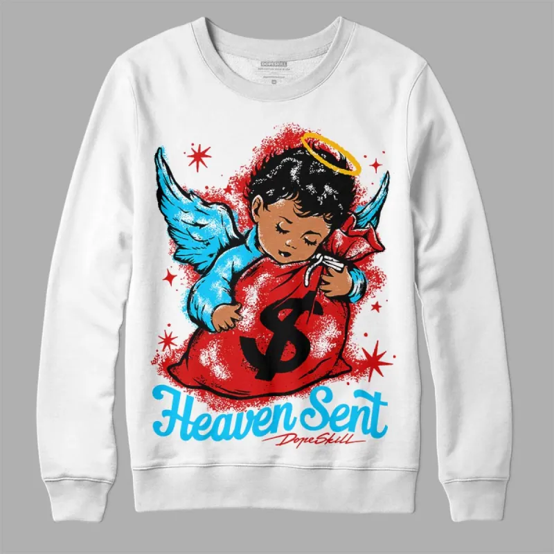 Gym Red 12s DopeSkill Sweatshirt Heaven Sent Graphic sold by DopeSkill