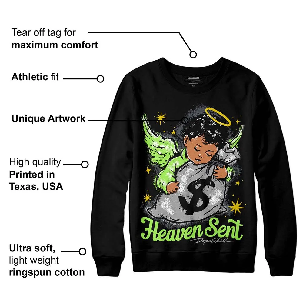 Green Bean 5s DopeSkill Sweatshirt Heaven Sent Graphic sold by DopeSkill product image thumbnail 3