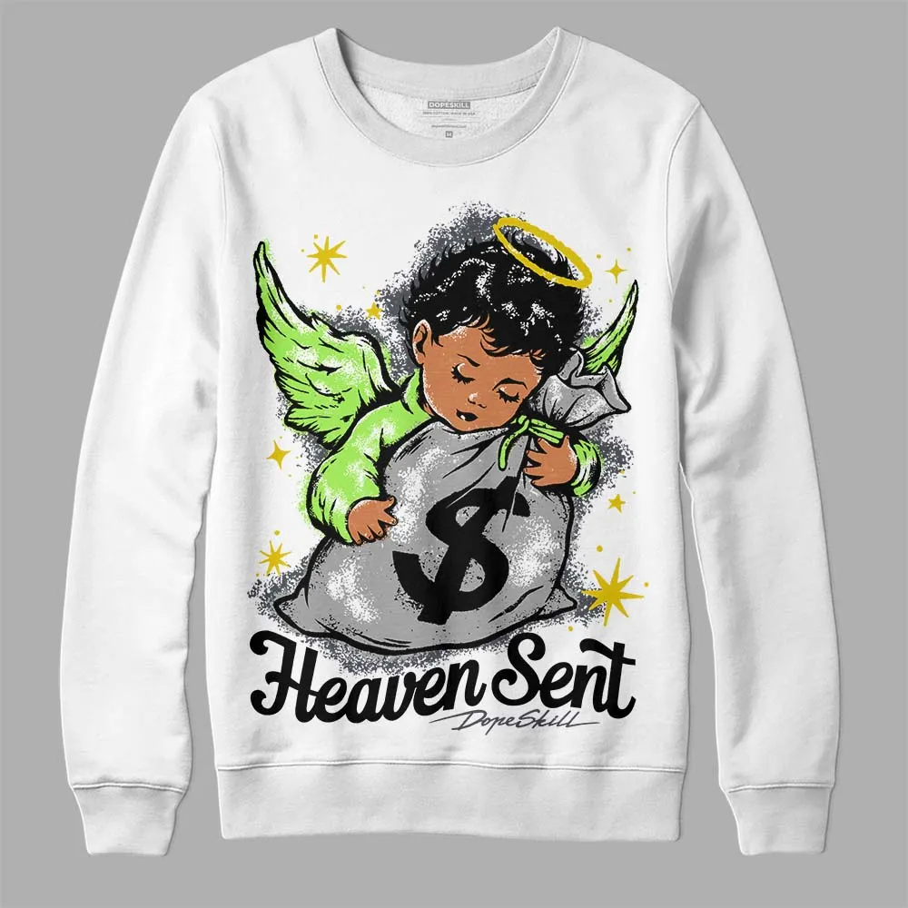 Green Bean 5s DopeSkill Sweatshirt Heaven Sent Graphic sold by DopeSkill product image thumbnail 2