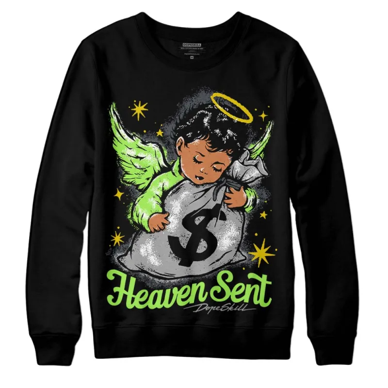 Green Bean 5s DopeSkill Sweatshirt Heaven Sent Graphic sold by DopeSkill