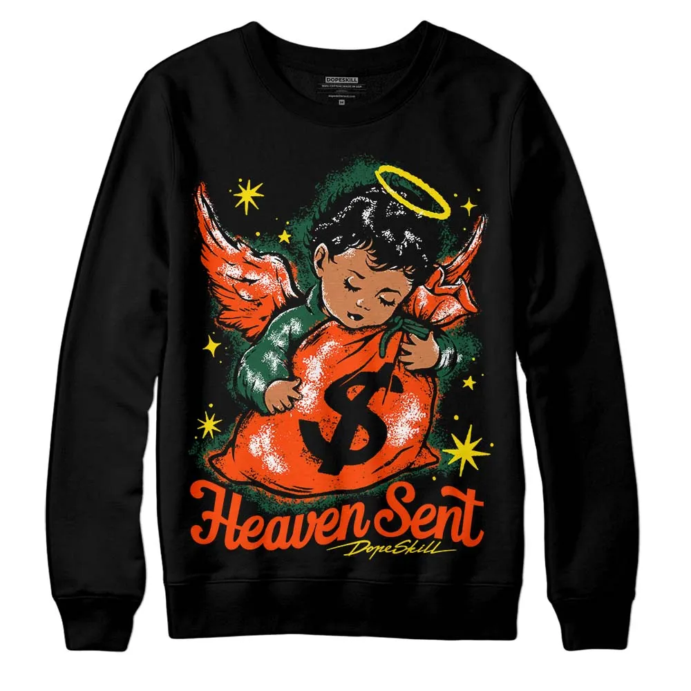 Dunk Team Dark Green Orange DopeSkill Sweatshirt Heaven Sent Graphic sold by DopeSkill product image thumbnail 2