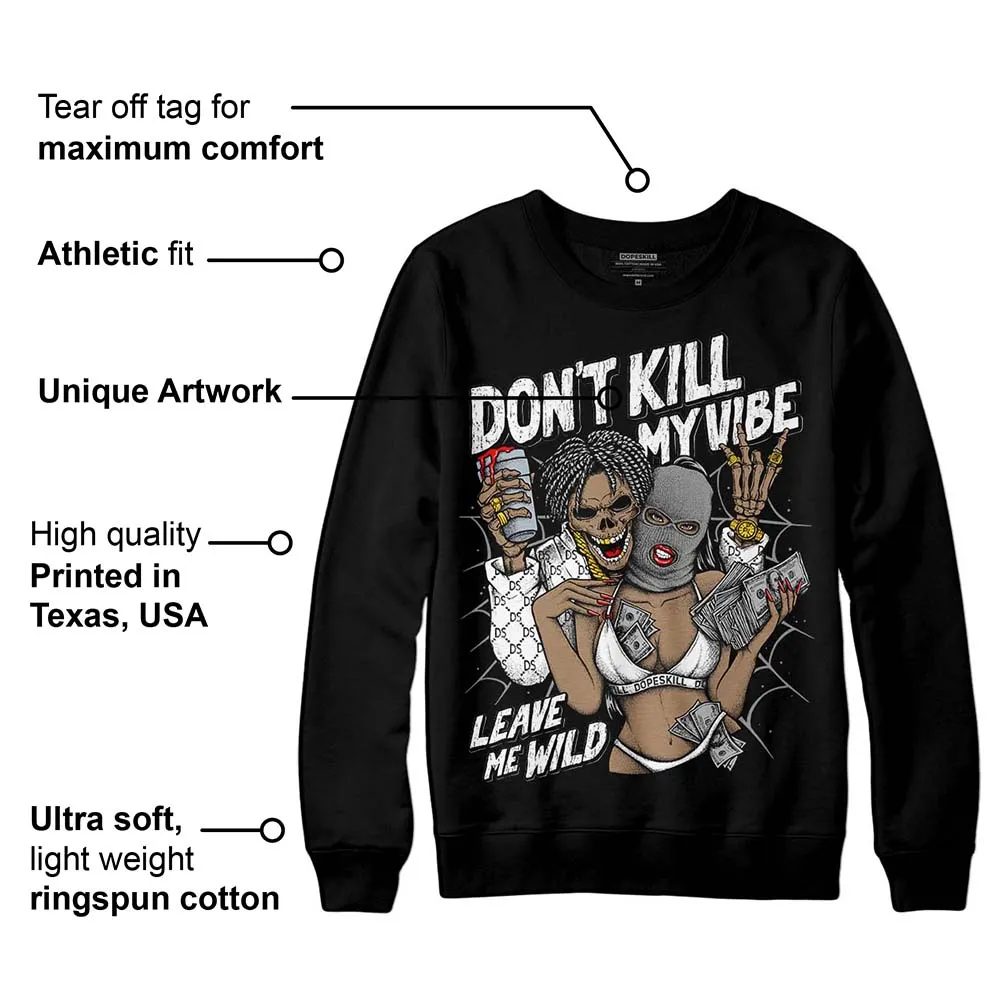 Dunk Panda White Black DopeSkill Sweatshirt Don't Kill My Vibe Graphic sold by DopeSkill product image thumbnail 3