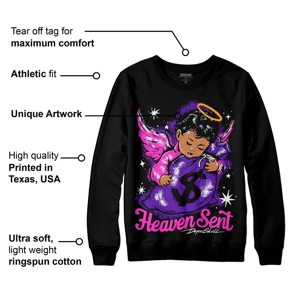 Court Purple 13s DopeSkill Sweatshirt Heaven Sent Graphic sold by DopeSkill product image thumbnail 3