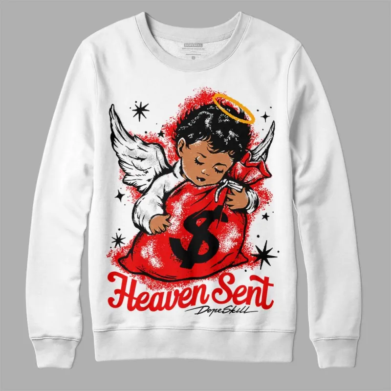 Cherry 12s DopeSkill Sweatshirt Heaven Sent Graphic sold by DopeSkill
