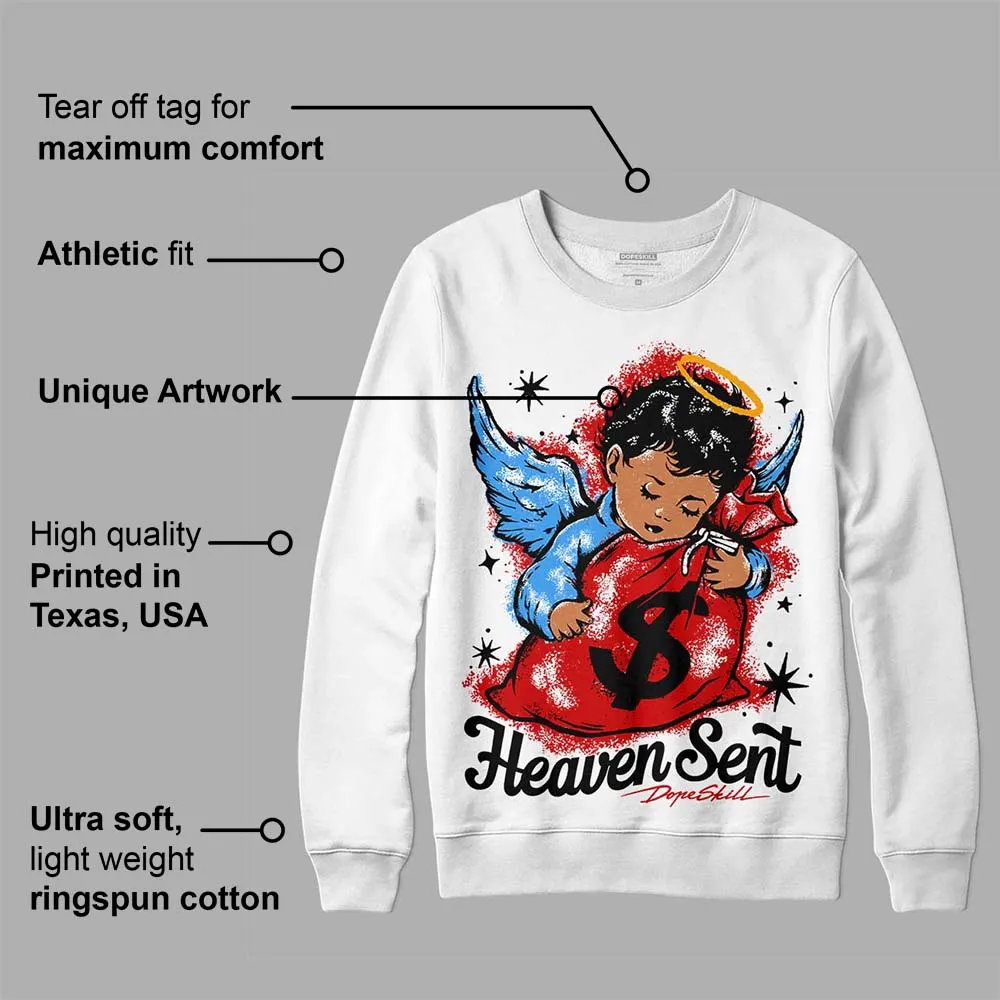 Black Toe 1s DopeSkill Sweatshirt Heaven Sent Graphic sold by DopeSkill product image thumbnail 3