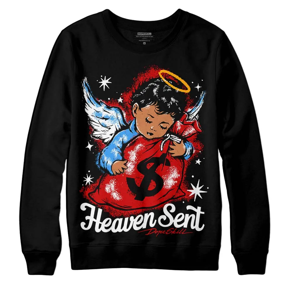 Black Toe 1s DopeSkill Sweatshirt Heaven Sent Graphic sold by DopeSkill product image thumbnail 2