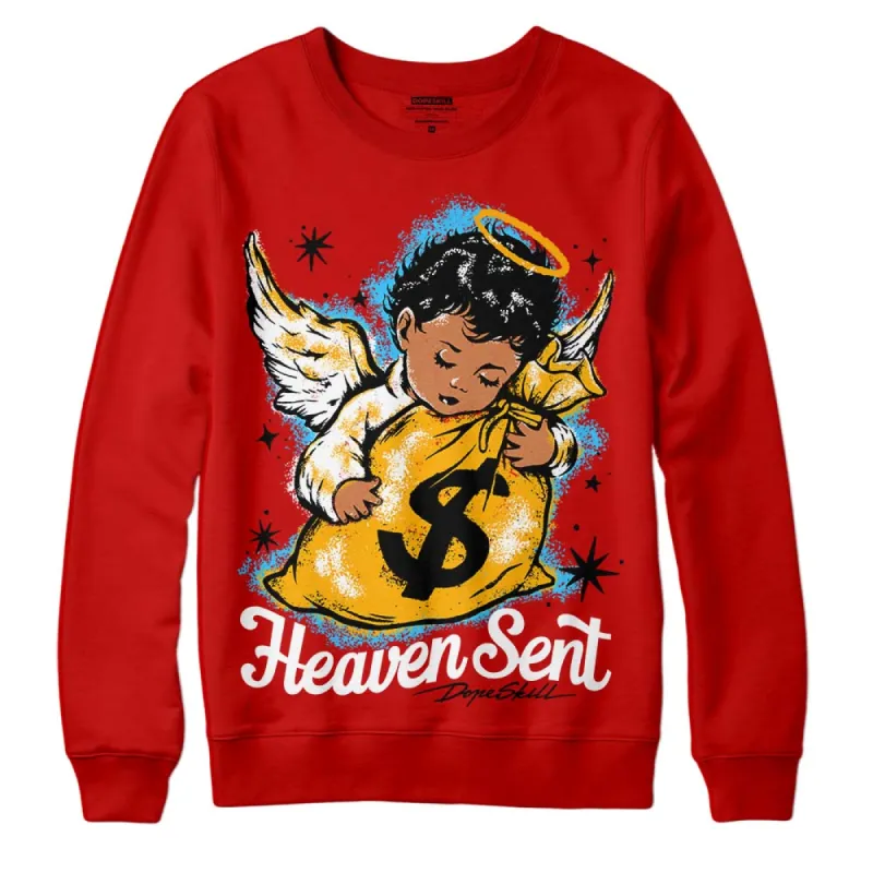 Red Collection DopeSkill Red Sweatshirt Heaven Sent Graphic sold by DopeSkill