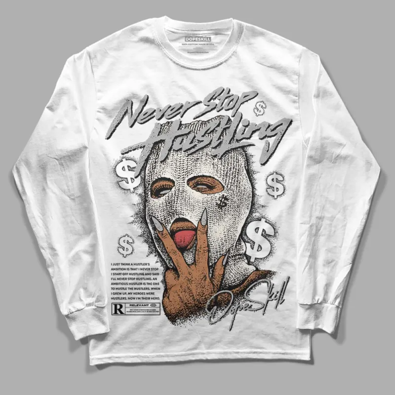 Off Noir 3s DopeSkill Long Sleeve T-Shirt Never Stop Hustling Graphic sold by DopeSkill