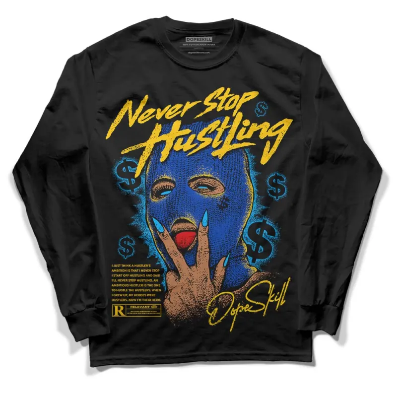 Laney 14s DopeSkill Long Sleeve T-Shirt Never Stop Hustling Graphic sold by DopeSkill