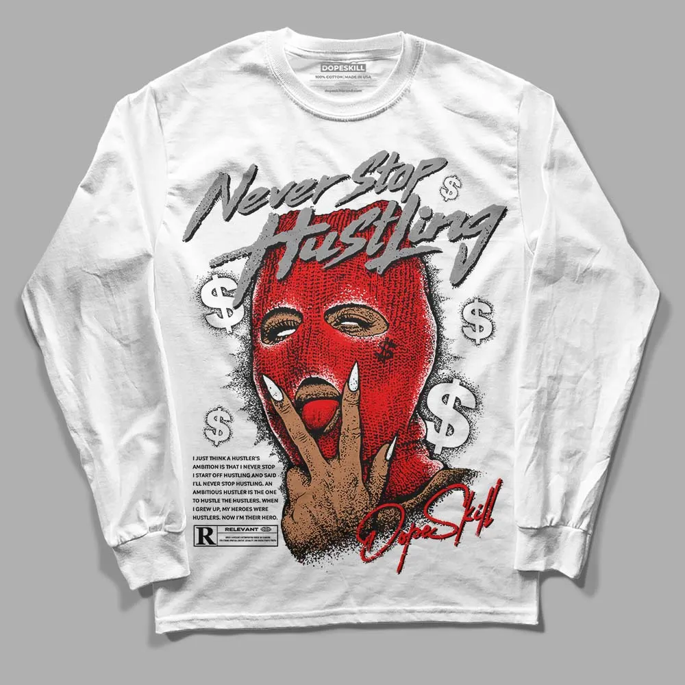 Dunk Panda White Black DopeSkill Long Sleeve T-Shirt Never Stop Hustling Graphic sold by DopeSkill product image thumbnail 2