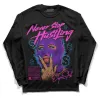 Court Purple 13s DopeSkill Long Sleeve T-Shirt Never Stop Hustling Graphic sold by DopeSkill