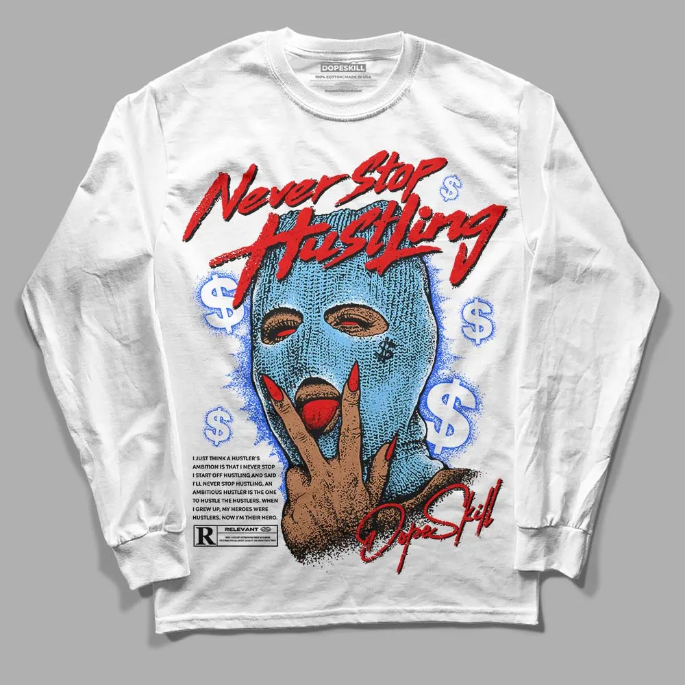 Cactus Jack 4s DopeSkill Long Sleeve T-Shirt Never Stop Hustling Graphic sold by DopeSkill product image thumbnail 2