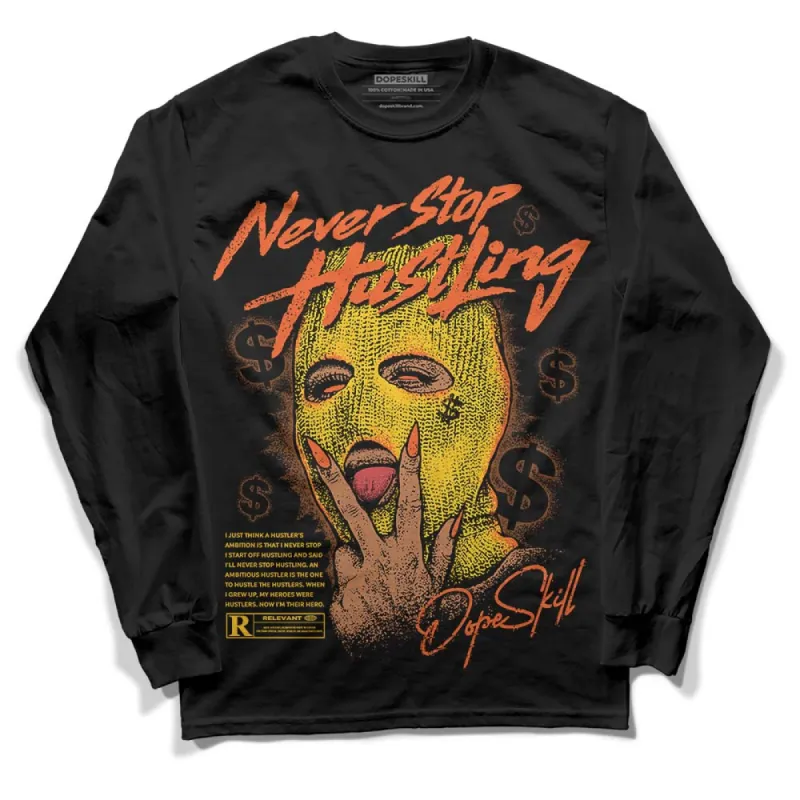 Yellow Collection DopeSkill Long Sleeve T-Shirt Never Stop Hustling Graphic sold by DopeSkill