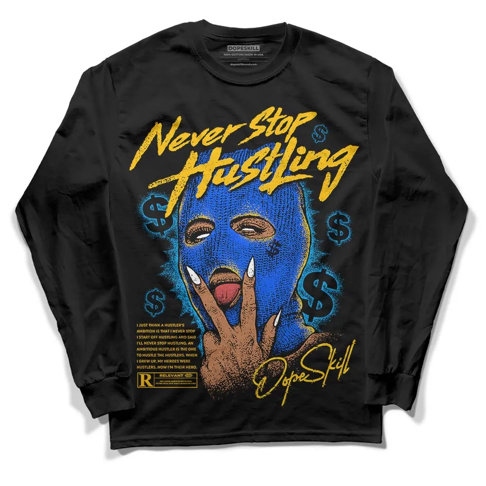 Royal Blue Collection DopeSkill Long Sleeve T-Shirt Never Stop Hustling Graphic sold by DopeSkill product image thumbnail 2