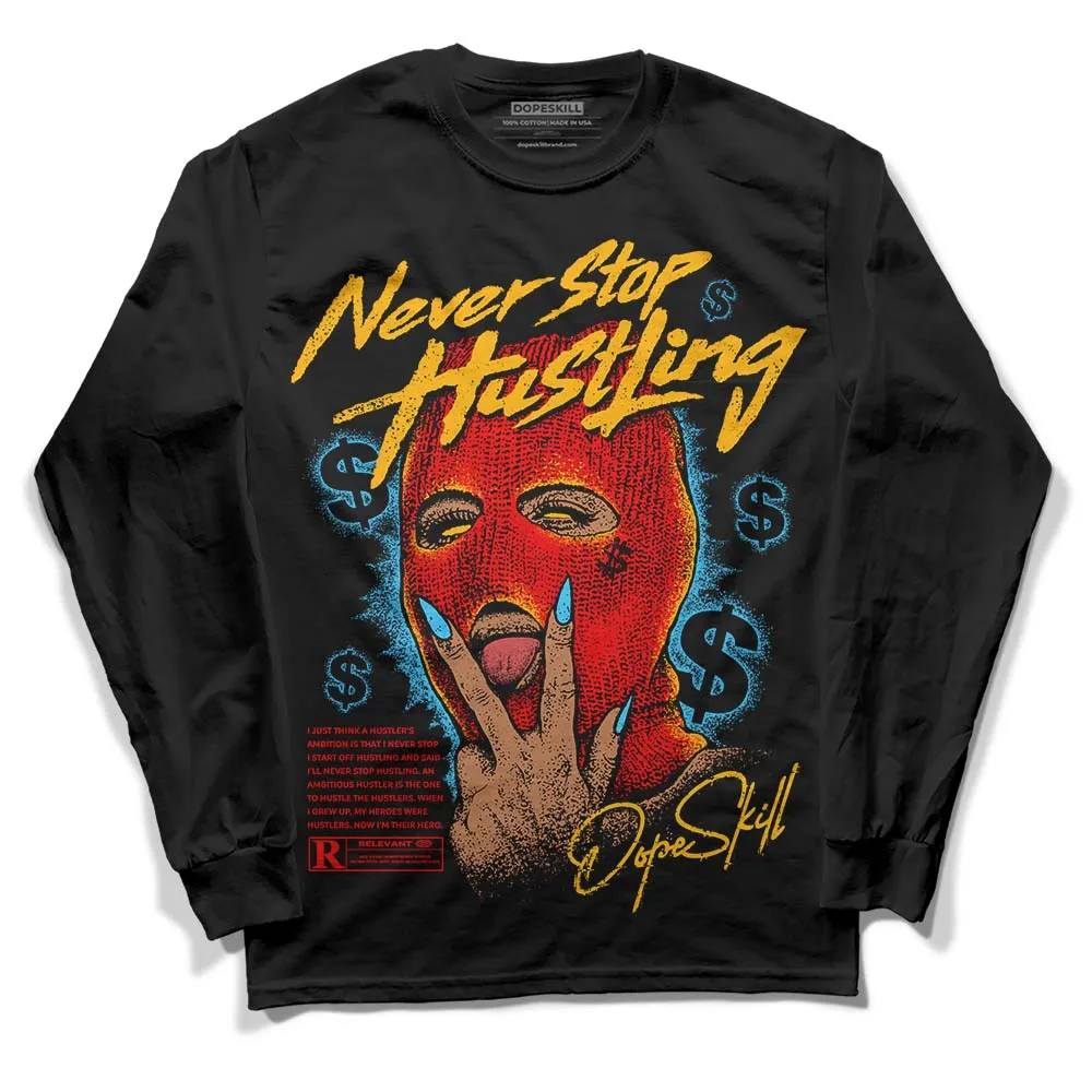 Red Collection DopeSkill Long Sleeve T-Shirt Never Stop Hustling Graphic sold by DopeSkill