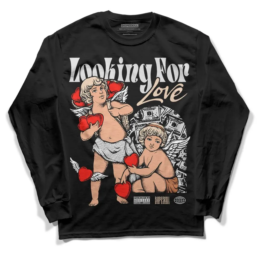 Craft Ivory 3s DopeSkill Long Sleeve T-Shirt Looking For Love Graphic sold by DopeSkill product image thumbnail 2