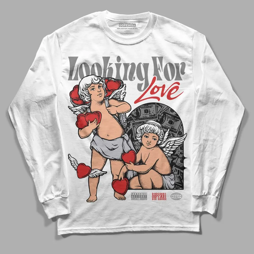 Wolf Grey 13s DopeSkill Long Sleeve T-Shirt Looking For Love Graphic sold by DopeSkill