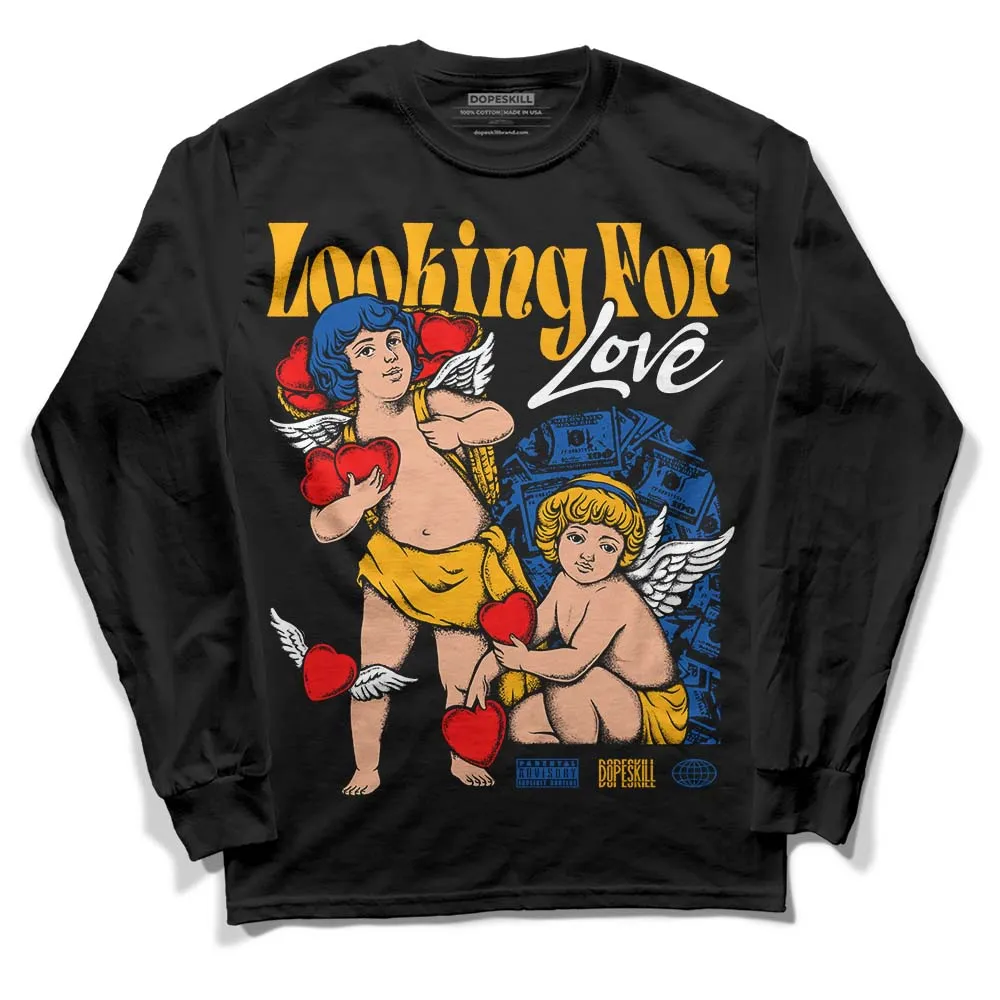 Dunk Blue Jay and University Gold DopeSkill Long Sleeve T-Shirt Looking For Love Graphic sold by DopeSkill product image thumbnail 2