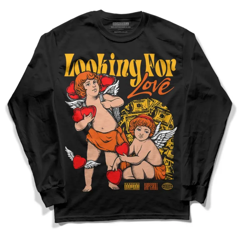 Goldenrod Dunk DopeSkill Long Sleeve T-Shirt Looking For Love Graphic sold by DopeSkill