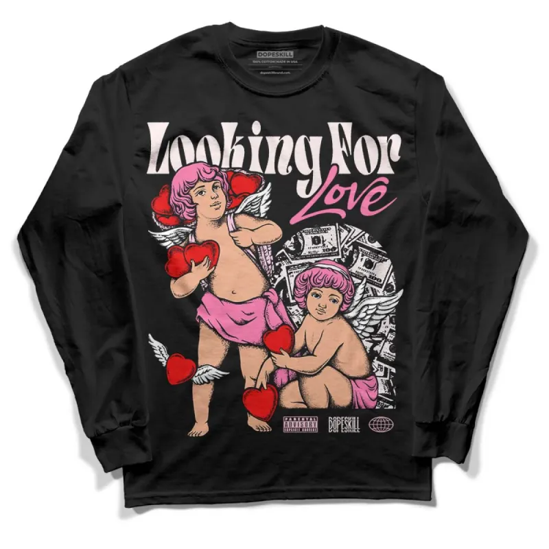 Dunk Pink Foam DopeSkill Long Sleeve T-Shirt Looking For Love Graphic sold by DopeSkill