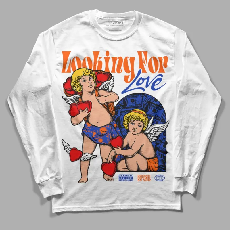 Dunk Futura Orange Blaze DopeSkill Long Sleeve T-Shirt Looking For Love Graphic sold by DopeSkill