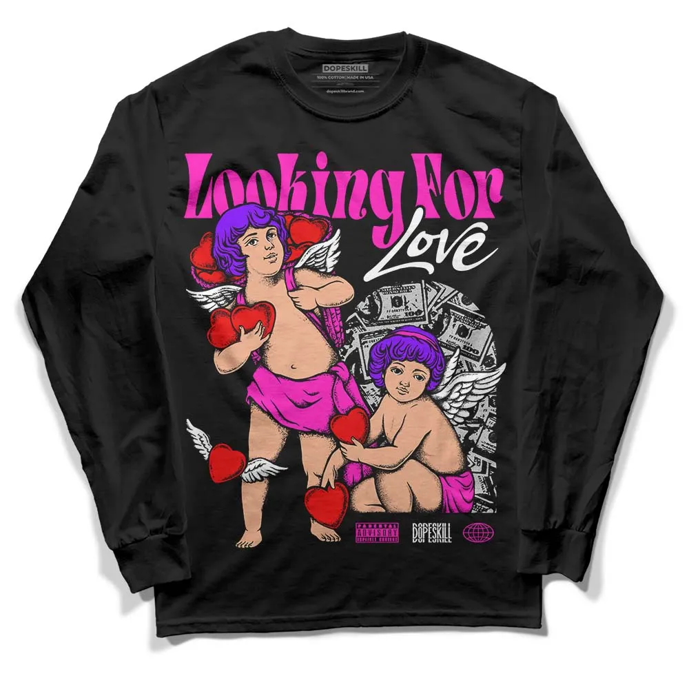 Dunk Active Fuchsia DopeSkill Long Sleeve T-Shirt Looking For Love Graphic sold by DopeSkill product image thumbnail 2