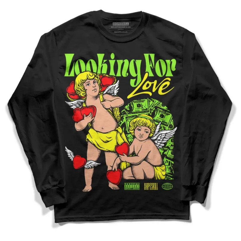Neon Green Collection DopeSkill Long Sleeve T-Shirt Looking For Love Graphic sold by DopeSkill