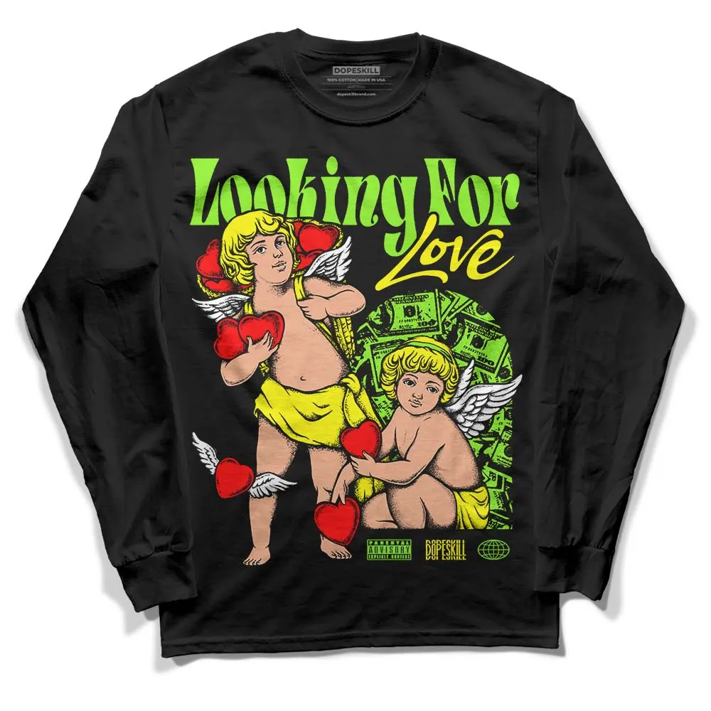 Neon Green Collection DopeSkill Long Sleeve T-Shirt Looking For Love Graphic sold by DopeSkill