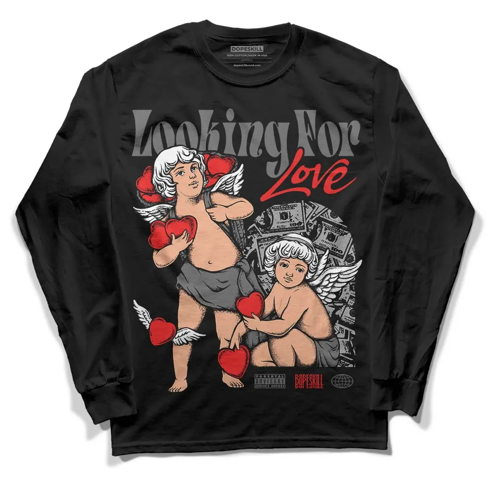 Grey Collection DopeSkill Long Sleeve T-Shirt Looking For Love Graphic sold by DopeSkill product image thumbnail 2