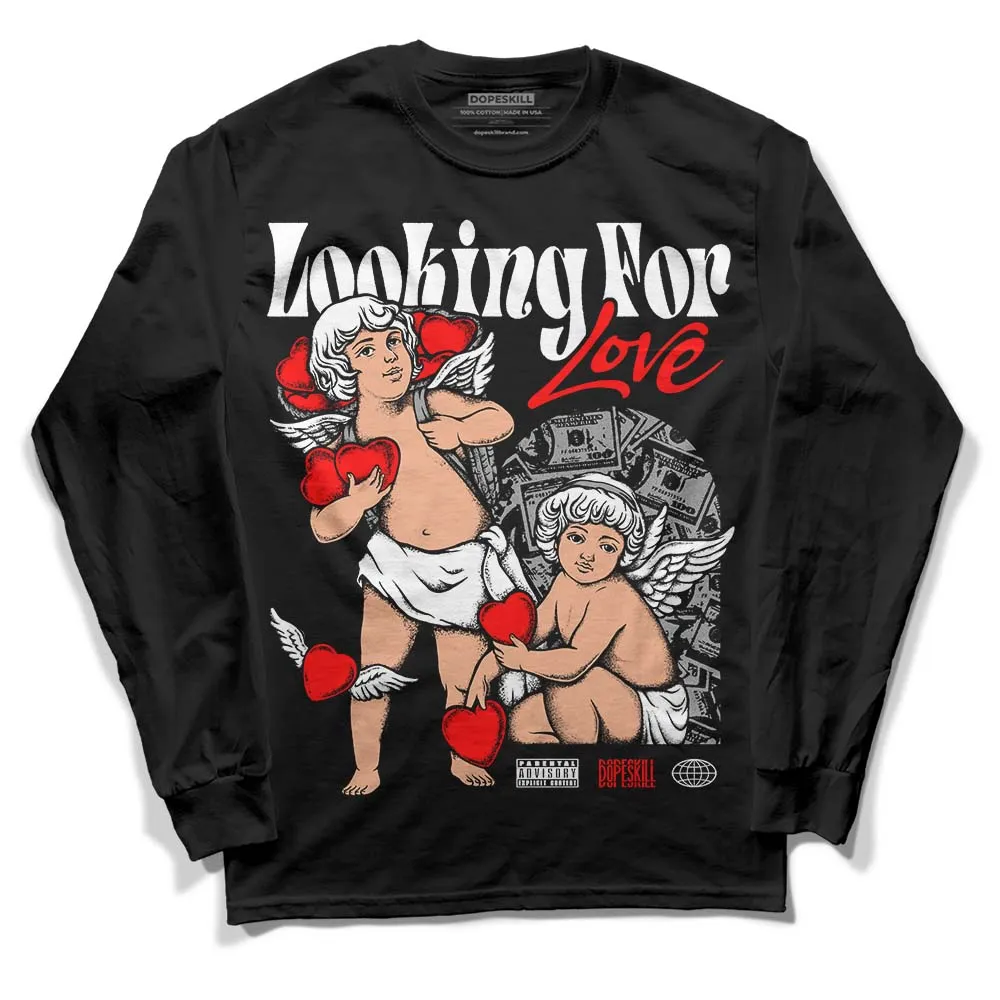 Black and White Collection DopeSkill Long Sleeve T-Shirt Looking For Love Graphic sold by DopeSkill