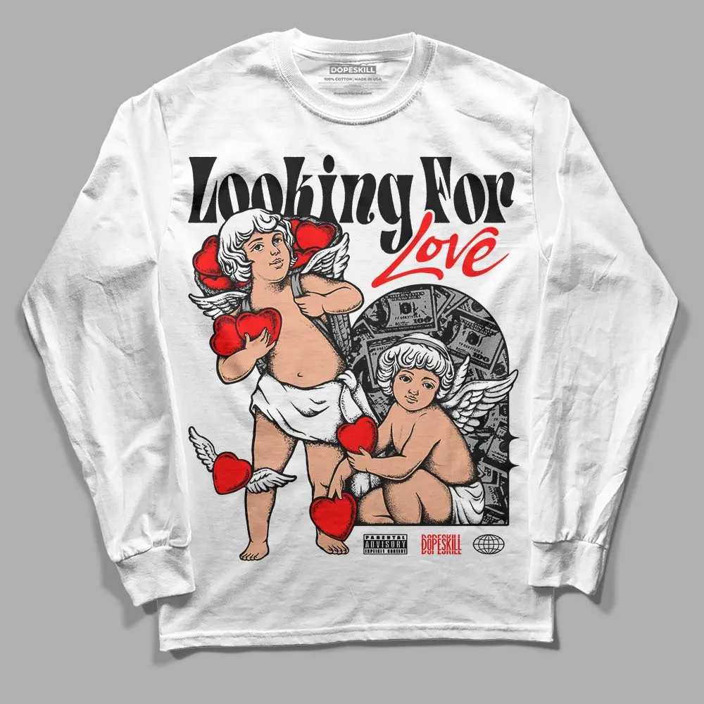 Black and White Collection DopeSkill Long Sleeve T-Shirt Looking For Love Graphic sold by DopeSkill product image thumbnail 2