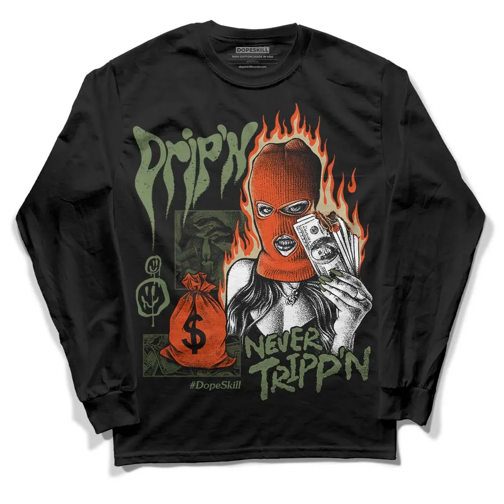 Olive Collection DopeSkill Long Sleeve T-Shirt Drip'n Never Tripp'n Graphic sold by DopeSkill product image thumbnail 2