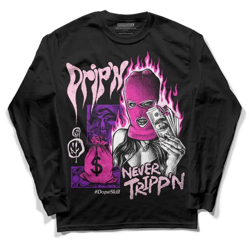 Triple Pink Dunk DopeSkill Long Sleeve T-Shirt Drip'n Never Tripp'n Graphic sold by DopeSkill product image thumbnail 2