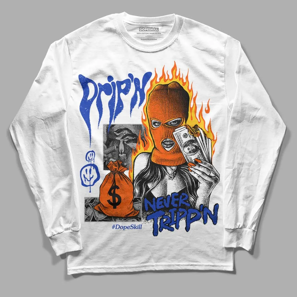 Dunk Futura Orange Blaze DopeSkill Long Sleeve T-Shirt Drip'n Never Tripp'n Graphic sold by DopeSkill