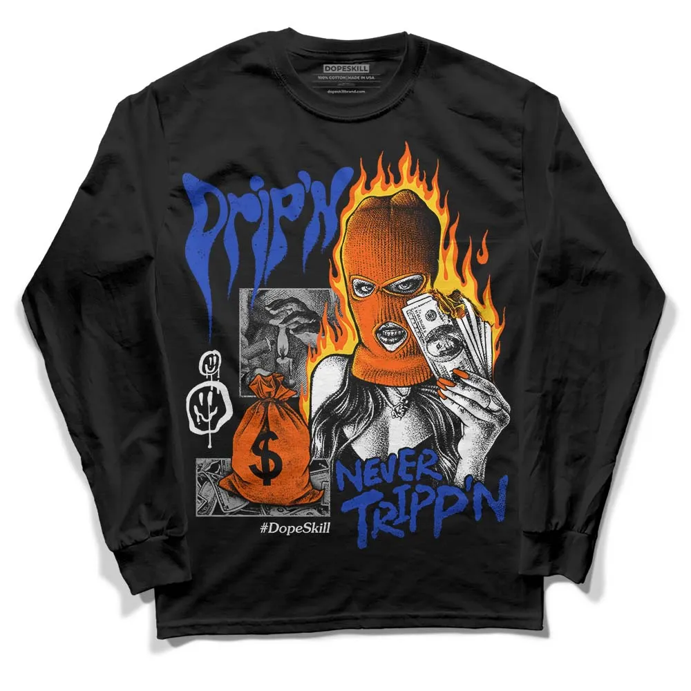 Dunk Futura Orange Blaze DopeSkill Long Sleeve T-Shirt Drip'n Never Tripp'n Graphic sold by DopeSkill product image thumbnail 2