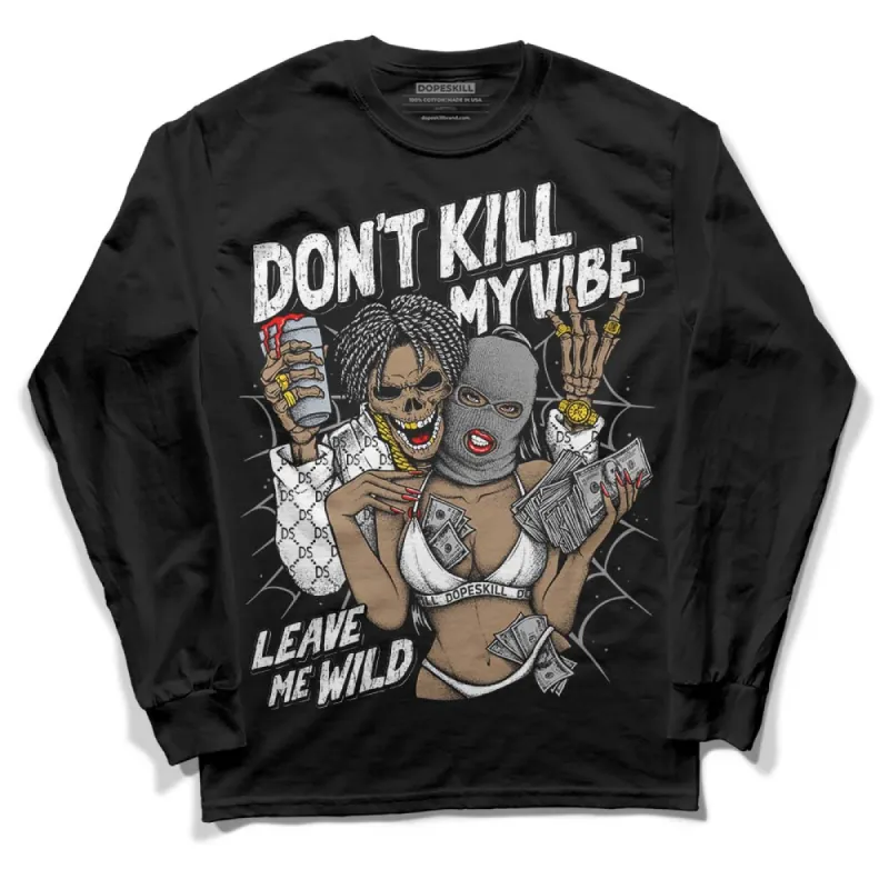Dunk Panda White Black DopeSkill Long Sleeve T-Shirt Don't Kill My Vibe Graphic sold by DopeSkill