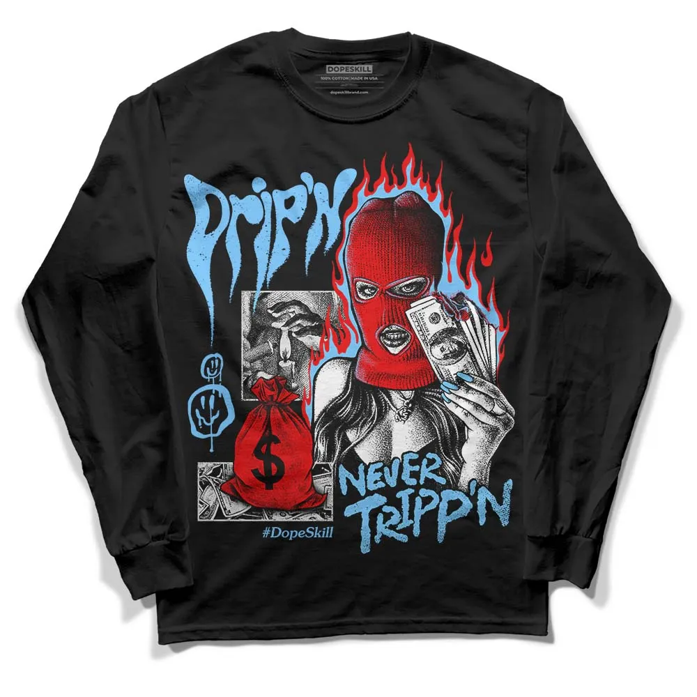 Cactus Jack 4s DopeSkill Long Sleeve T-Shirt Drip'n Never Tripp'n Graphic sold by DopeSkill
