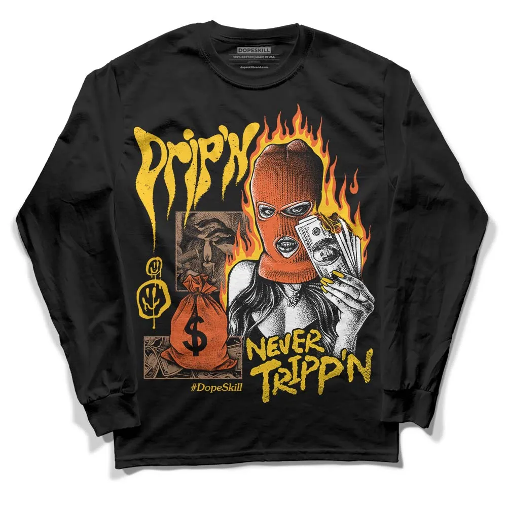 Yellow Collection DopeSkill Long Sleeve T-Shirt Drip'n Never Tripp'n Graphic sold by DopeSkill