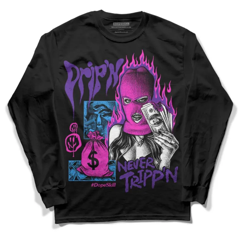 PURPLE Collection DopeSkill Long Sleeve T-Shirt Drip'n Never Tripp'n Graphic sold by DopeSkill