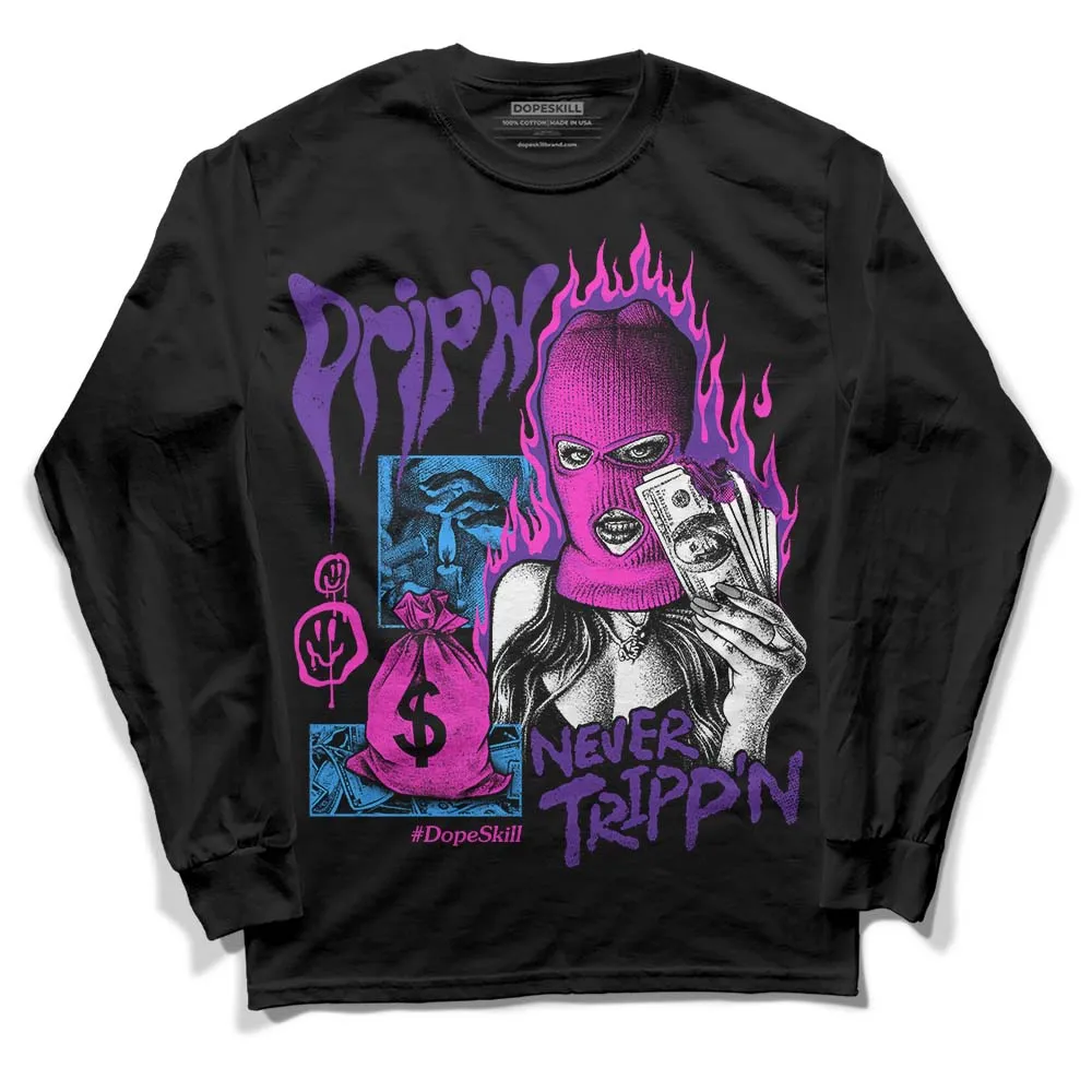 PURPLE Collection DopeSkill Long Sleeve T-Shirt Drip'n Never Tripp'n Graphic sold by DopeSkill