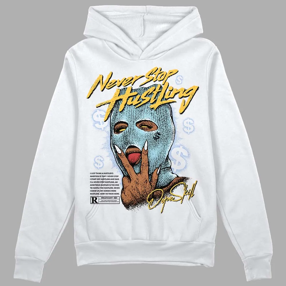Blue Grey 13s DopeSkill Hoodie Sweatshirt Never Stop Hustling Graphic sold by DopeSkill