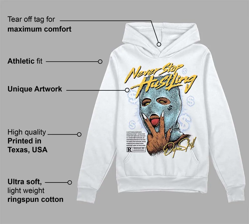 Blue Grey 13s DopeSkill Hoodie Sweatshirt Never Stop Hustling Graphic sold by DopeSkill product image thumbnail 3
