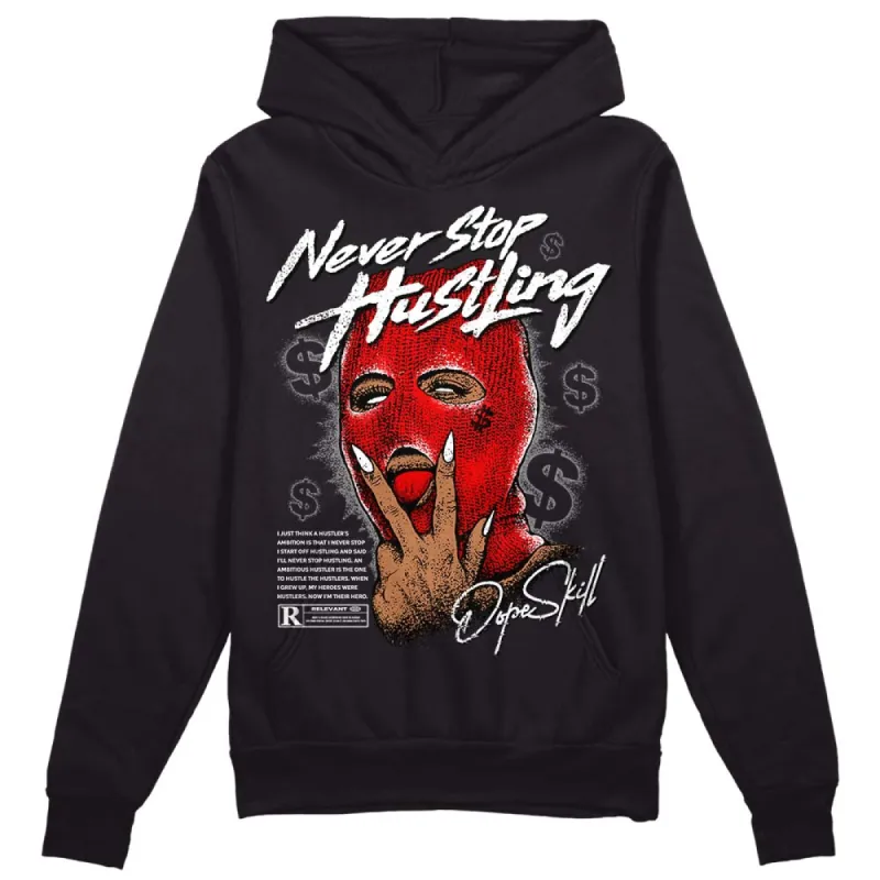 "Black/White" 1s DopeSkill Hoodie Sweatshirt Never Stop Hustling Graphic sold by DopeSkill