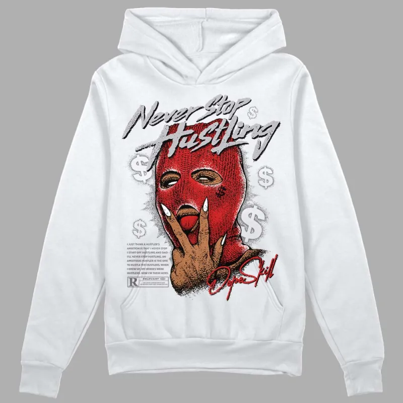 Wolf Grey 13s DopeSkill Hoodie Sweatshirt Never Stop Hustling Graphic sold by DopeSkill